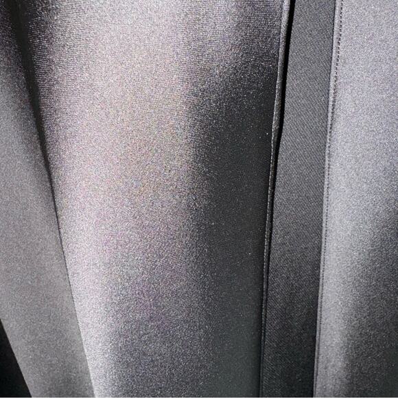 Ramy Brook Mora Floral Lace Bodice Halter Gown Black 2 - Picture 10 of 15